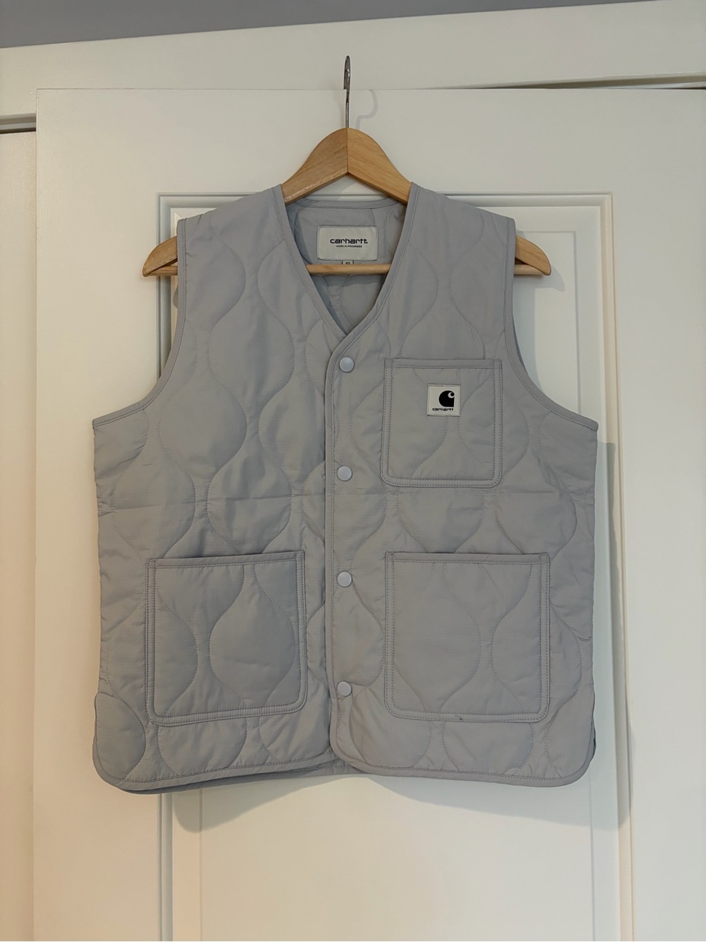 Carhartt WIP Quilted Utility Vest in Gray XS